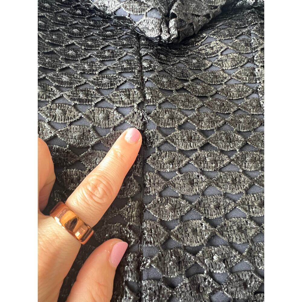 Diane von Furstenberg Cindy Lace Sleeve Textured Mini Dress 4 - Picture 16 of 16